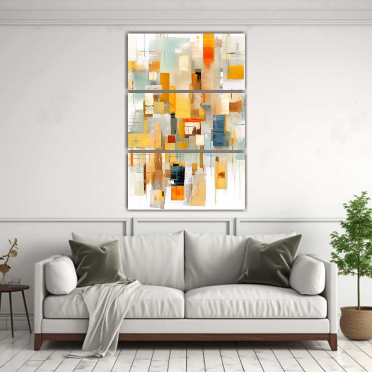 CUADRO ABSTRACTO EN BASTIDOR CON MOVIMIENTO 60X90 CM - 2