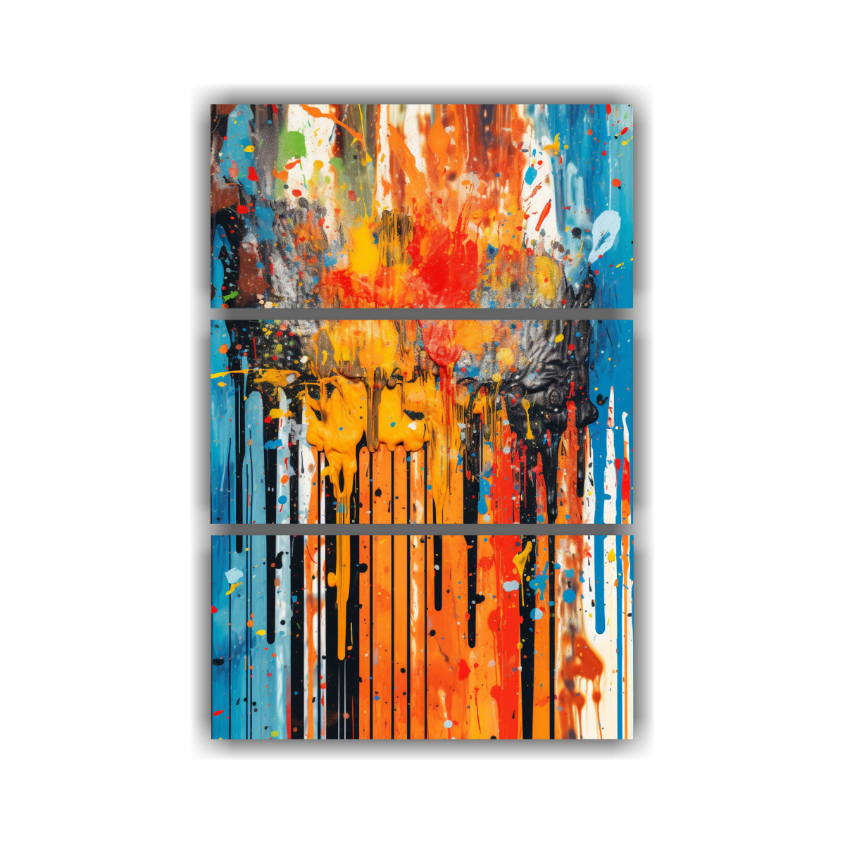 TRES TELAS EN BASTIDOR STREET ART FUSION PARA 160X240 CM - 1