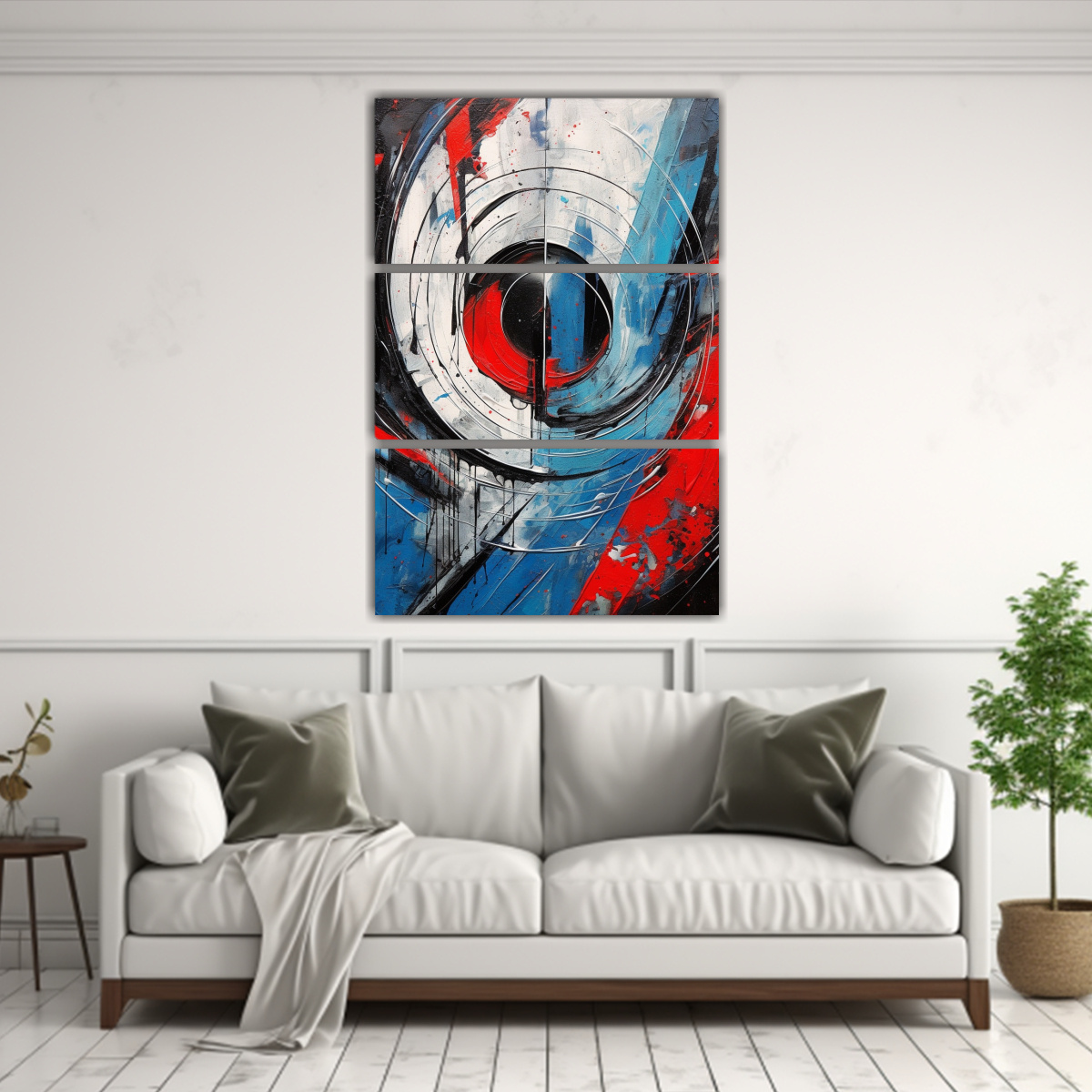 CONJUNTO 3 COMPOSICIONES VINTAGE CON DIBUJO 60X90 CM - 2