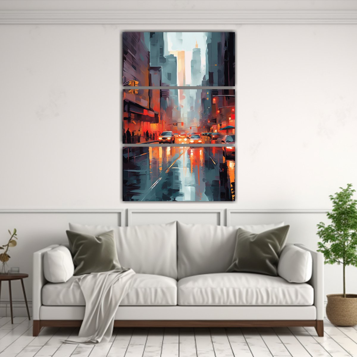 PINTURA DE ÓLEO DE NUEVA YORK CON FINOS DETALLES 80X120 CM - 2