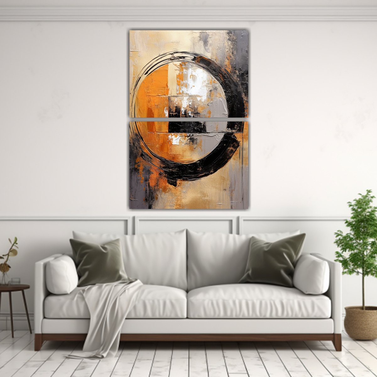 CUADRO ABSTRACTO MODERNO EN LIENZO PARA 75X100 CM - 2