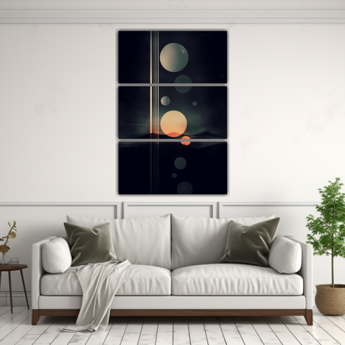 CONJUNTO 3 ARTES DISEÑO INSPIRACIÓN PARA 100X150 CM - 2