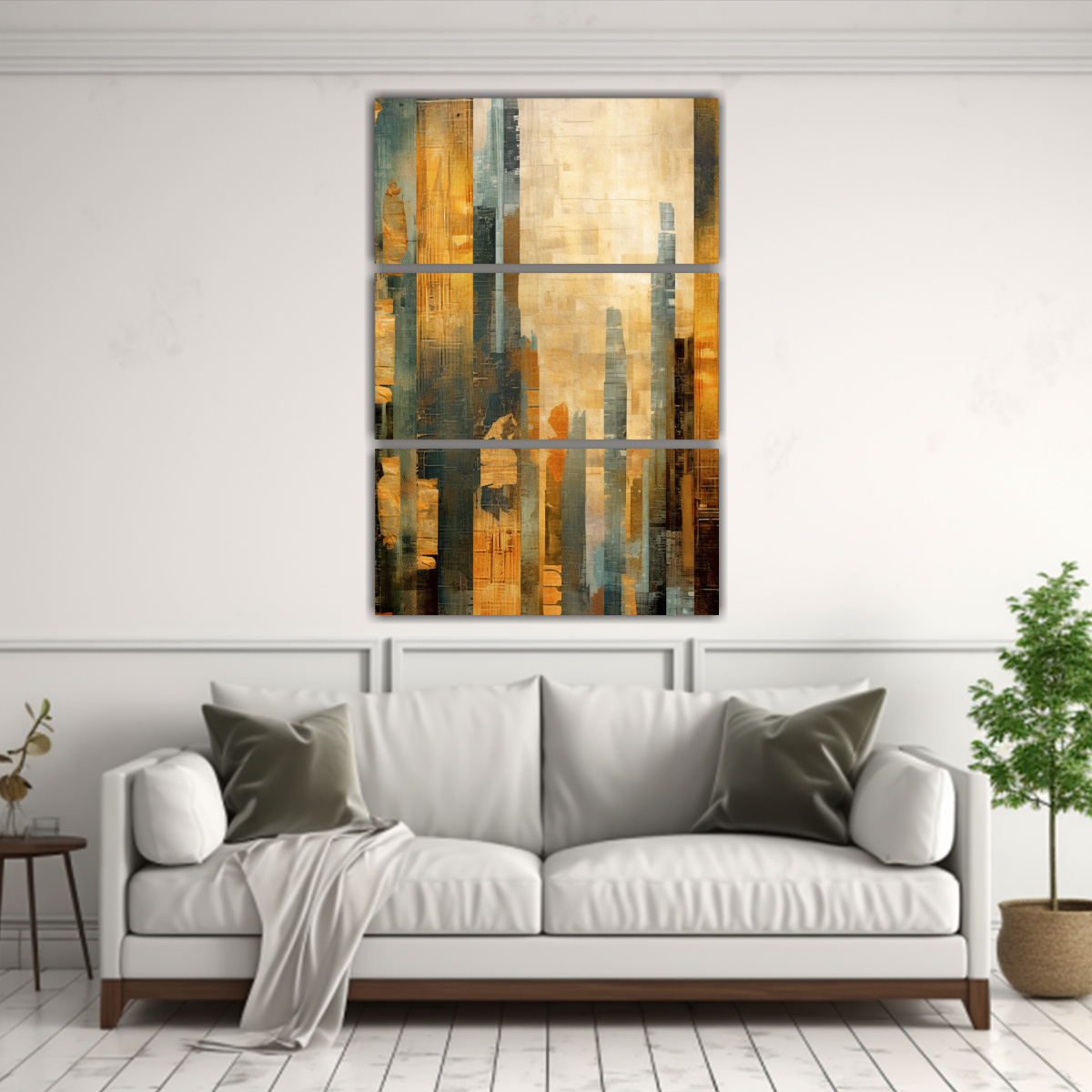 CUADRO DECORATIVO TRES CANVAS FOTOGRAFÍA 100X150 CM - 2