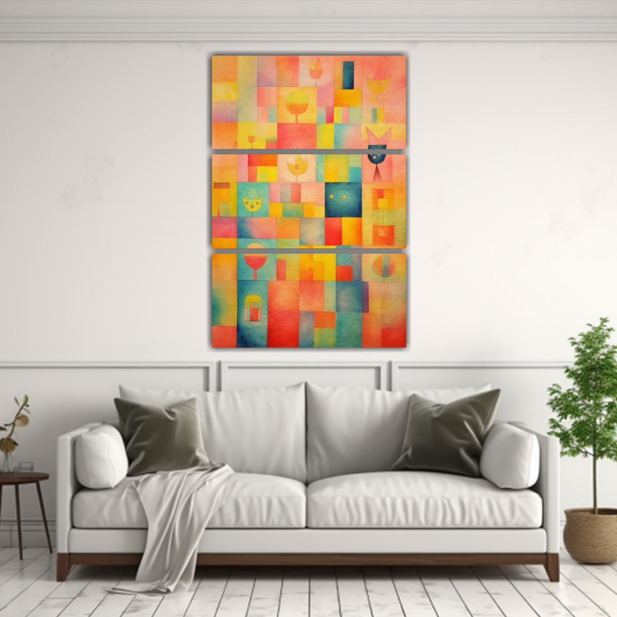 PINTURA PASTEL DE COLORES INTENSOS ESTILO 80X120 CM - 2