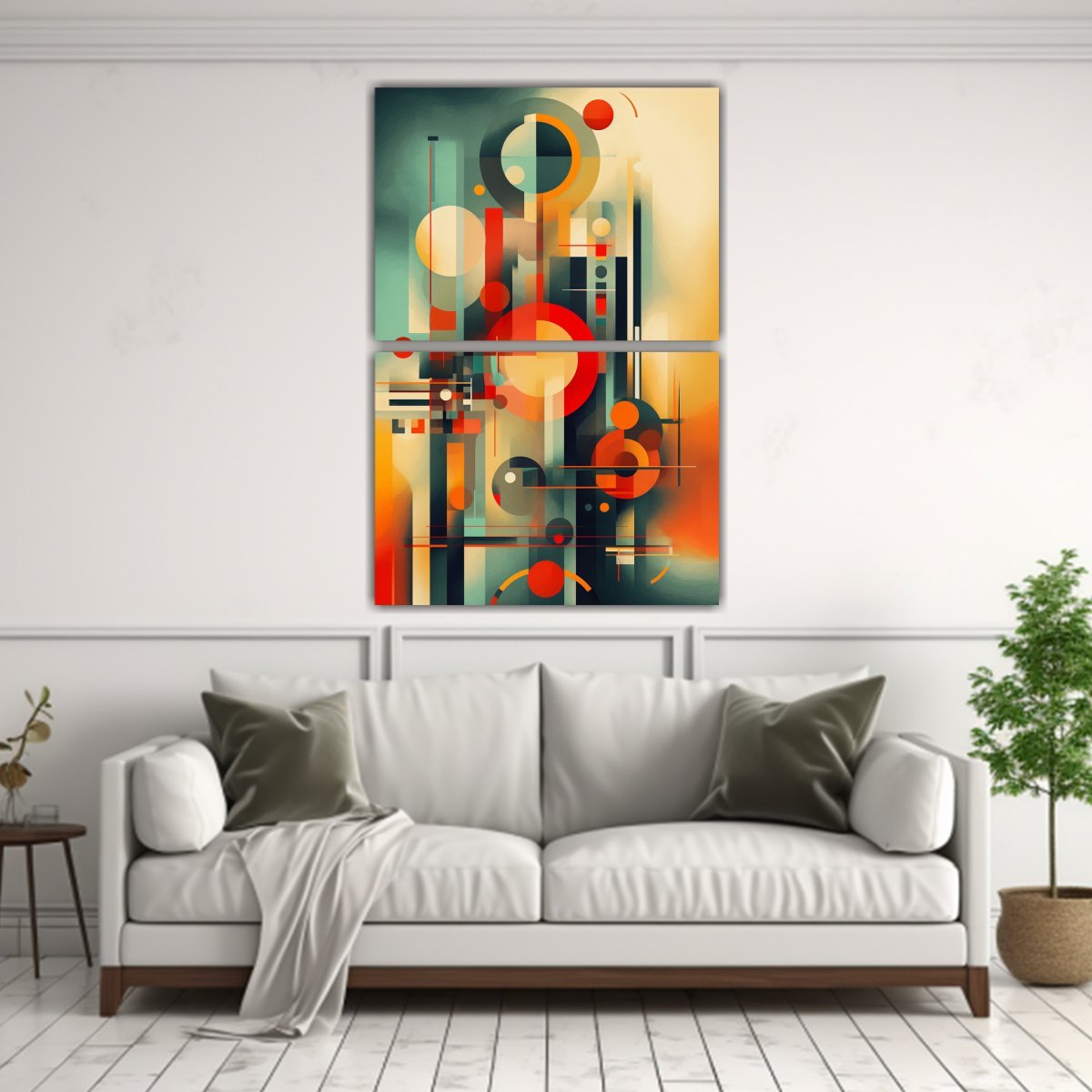 DOS ARTES DE PARED INSPIRADOR CLÁSICO ART BAUHAUS 80X120 CM - 2