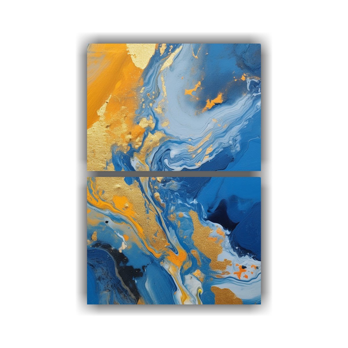 PINTURAS ACRÍLICAS DE VIDRIO ABSTRACTAS DEL 65X100 CM - 1