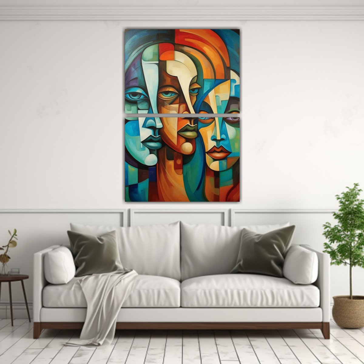 PINTURAS INSPIRADORAS DE MUJERES COLORIDAS CON 80X120 CM - 2