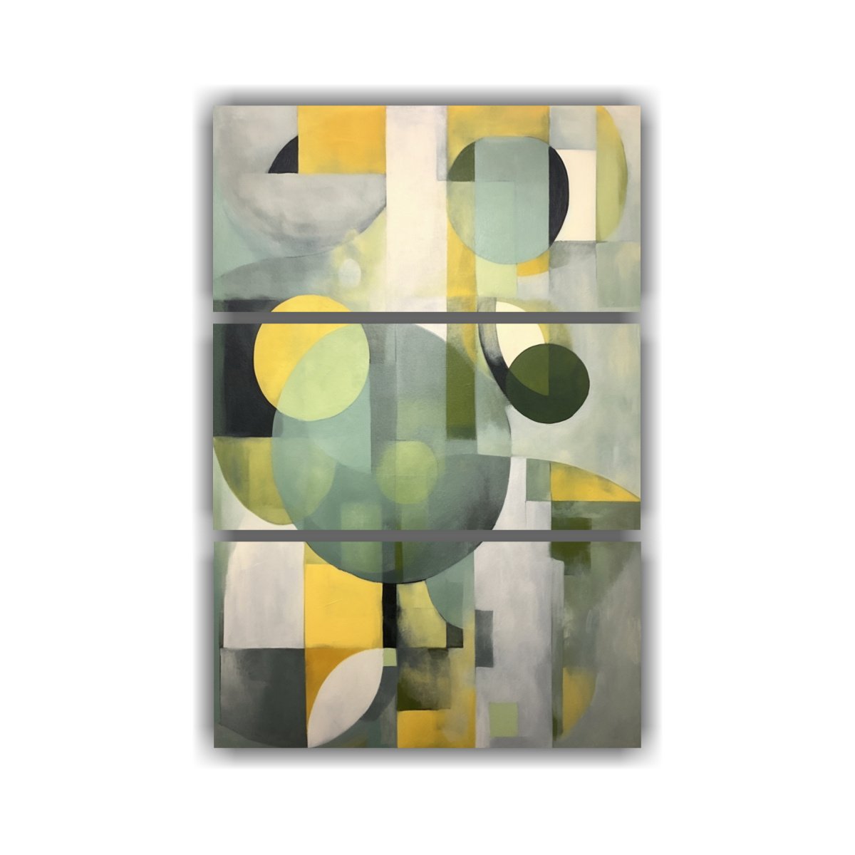 PINTURA ABSTRACTA DE FORMAS ORGÁNICAS EN LIENZO 60X90 CM - 1