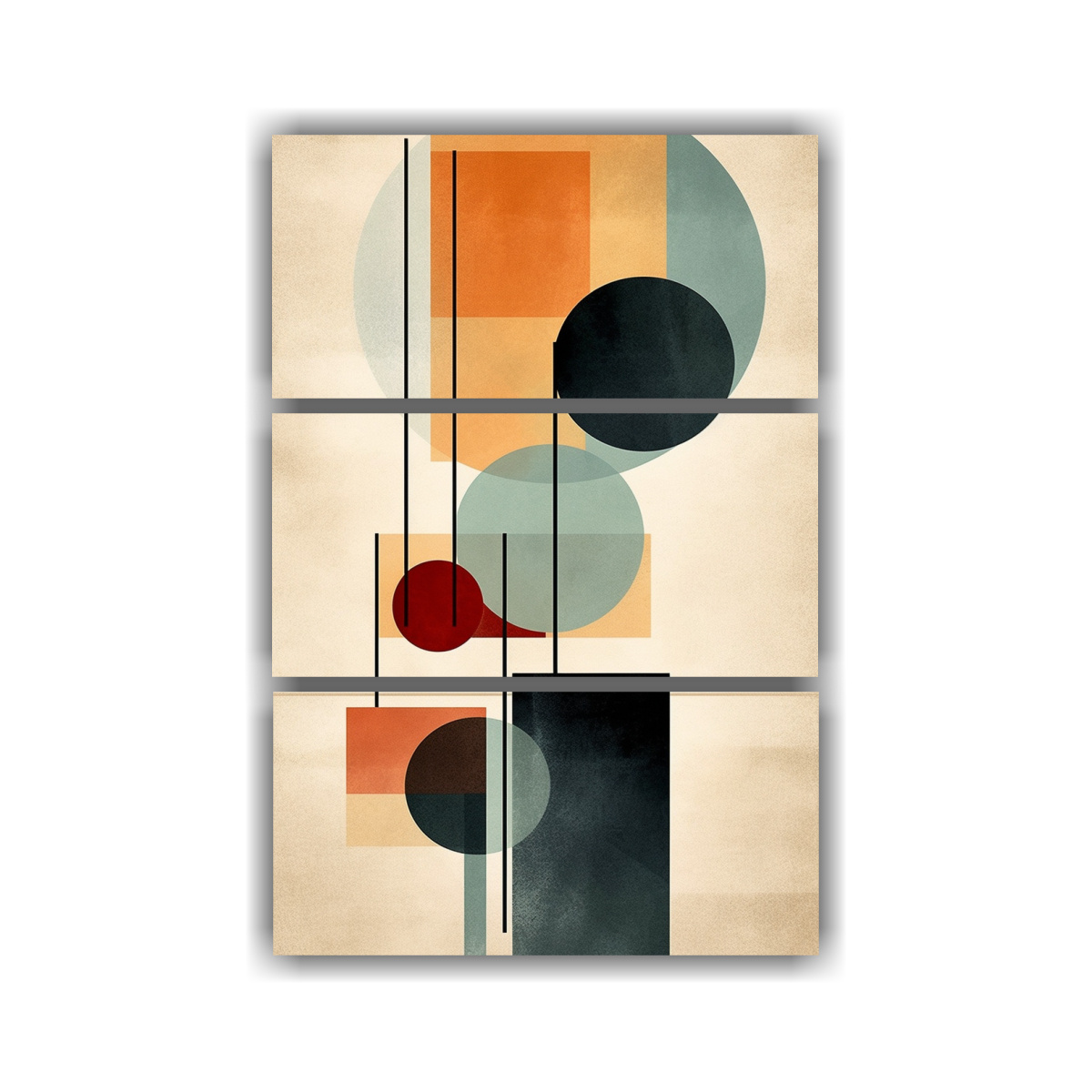 SET 3 CUADROS HERMOSO SENSIBILIDAD ARTÍSTICA 70X105 CM - 1