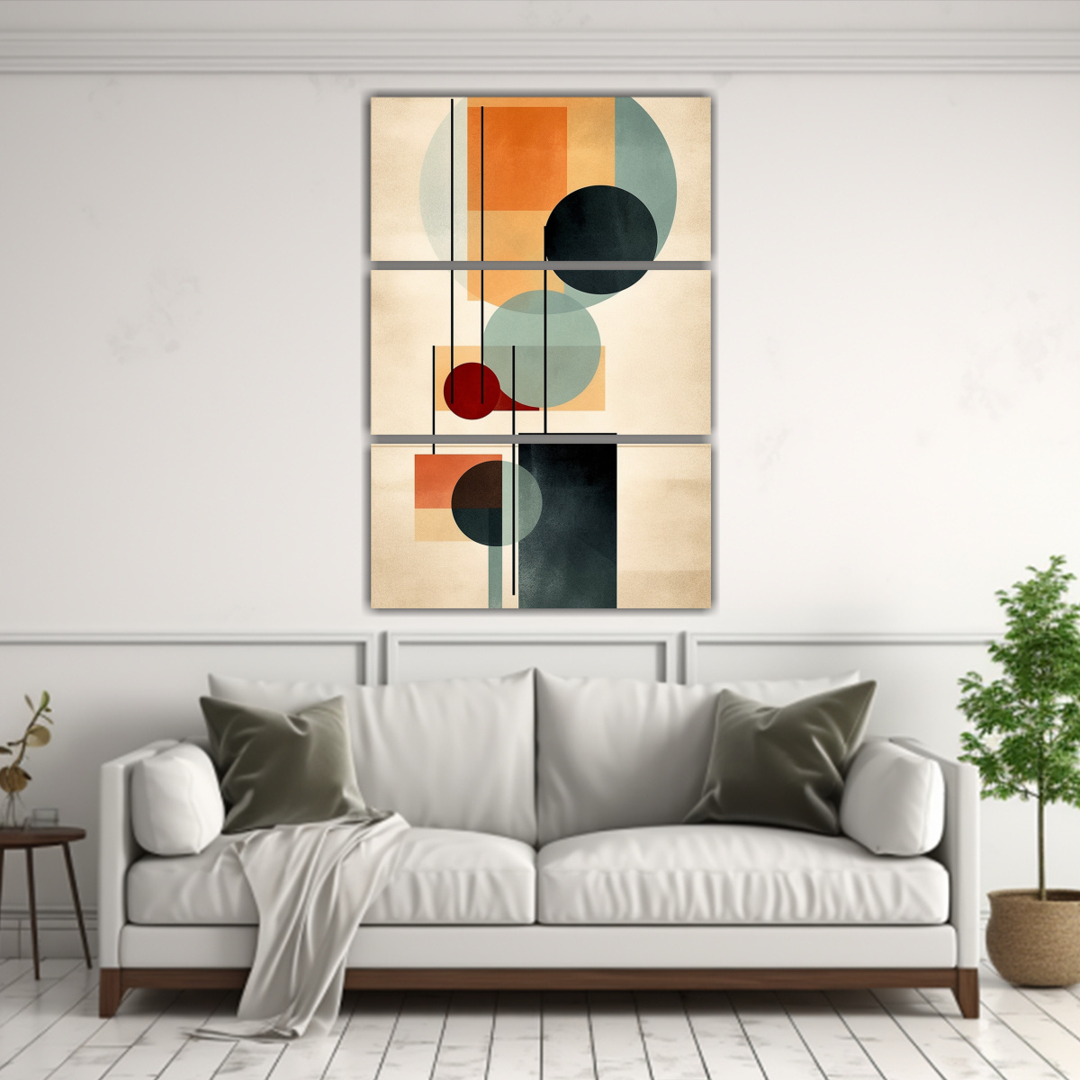 SET 3 CUADROS HERMOSO SENSIBILIDAD ARTÍSTICA 70X105 CM - 2