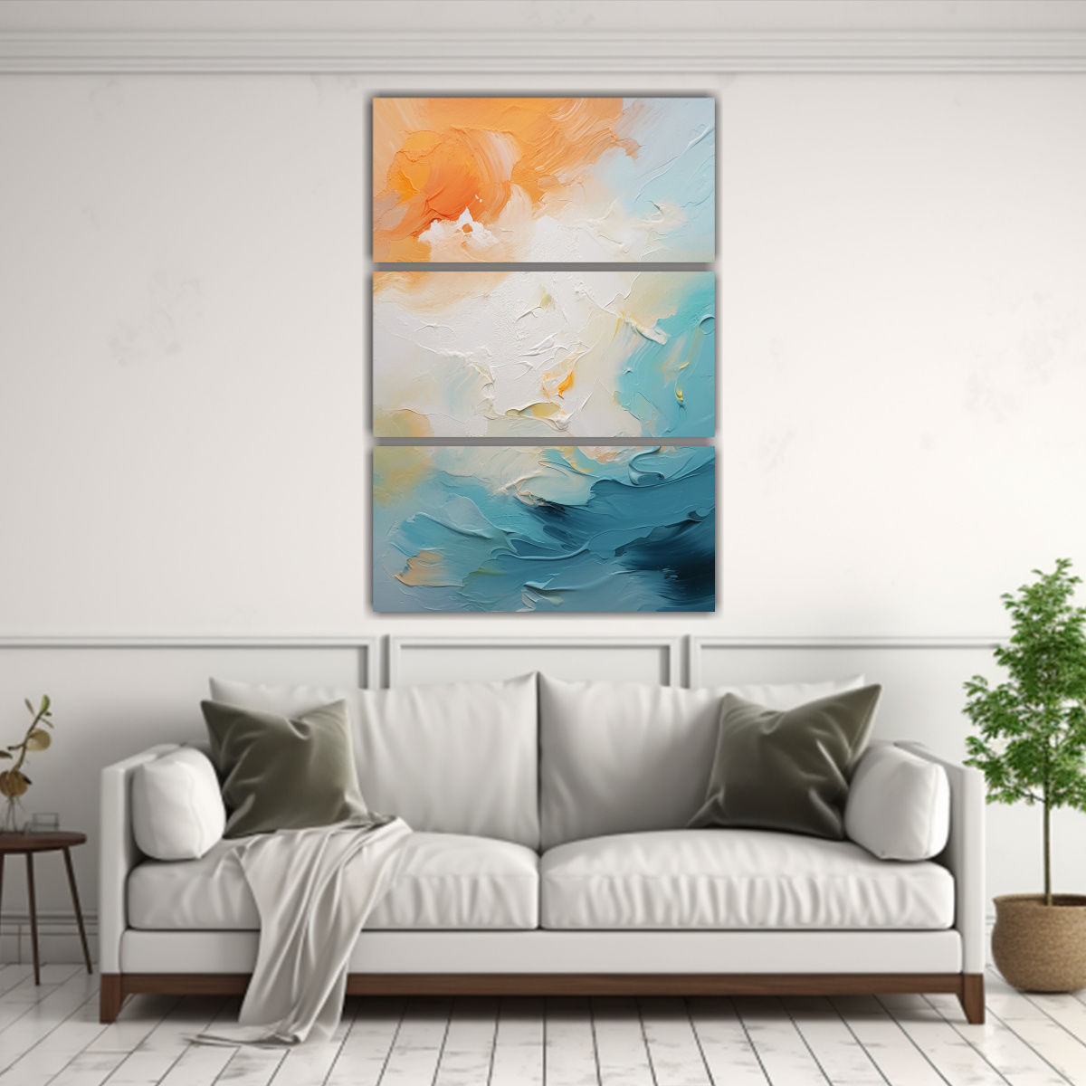 PINTURA ABSTRACTA EN ACRÍLICO Y ÓLEO, TRES 100X150 CM - 2
