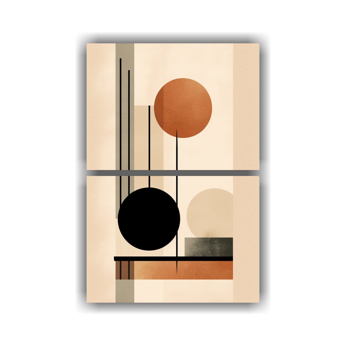 ARTES DE PARED FINAS LÍNEAS MINIMALISMO M 75X100 CM - 1