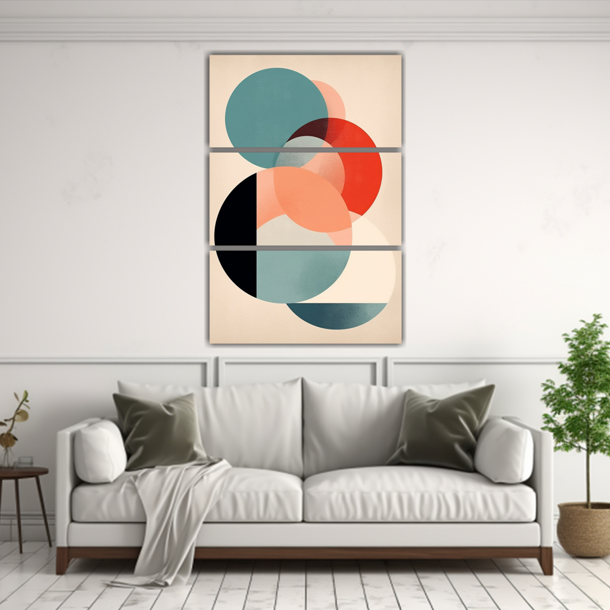 LIENZO DE ARTE MINIMALISTA EN ACUARELA CON 40X60 CM - 2