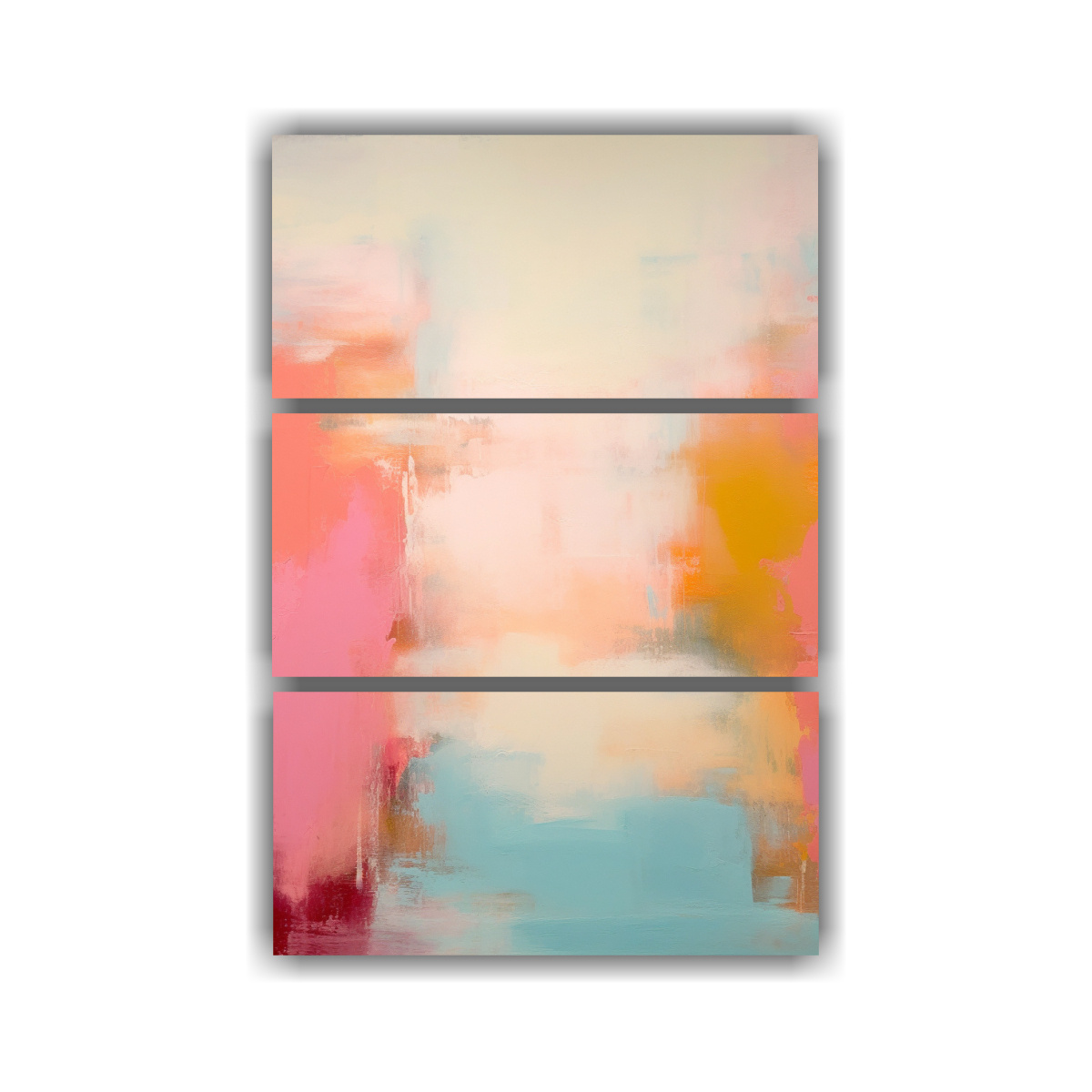 CONJUNTO 3 CUADROS DISEÑO ESPACIO PINTURA 120X180 CM - 1