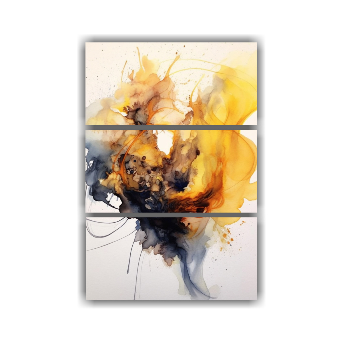 PINTURA TEMÁTICA DE CRIATURA AMARILLA Y MARRÓN 120X180 CM - 1