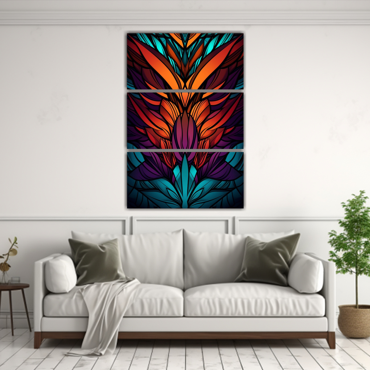 CONJUNTO DE 3 LIENZOS FORMA DIMENSIONES IMAGEN DE 120X180 CM - 2