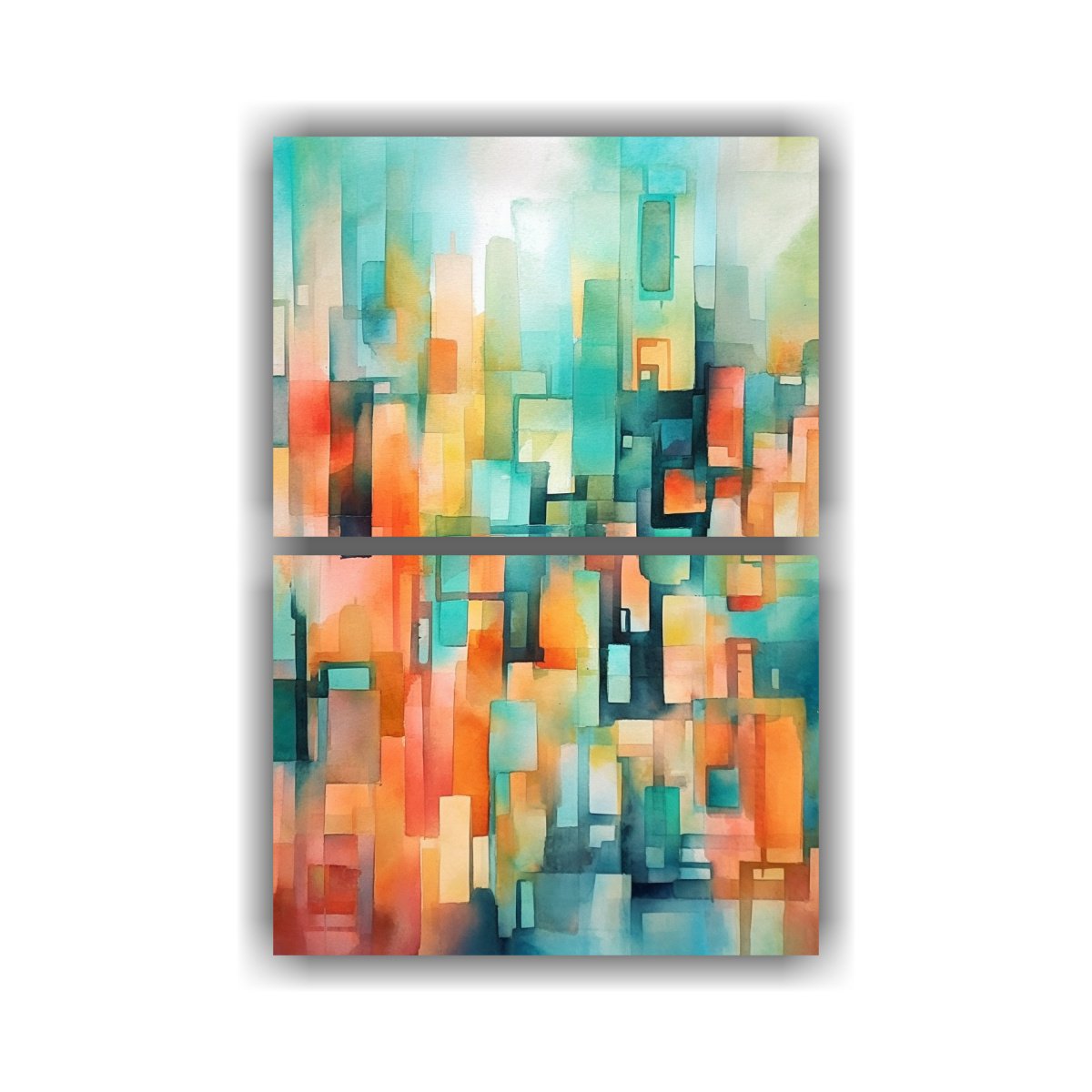 PINTURAS ABSTRACTAS CON ACUARELAS EN VARIOS 120X160 CM - 1