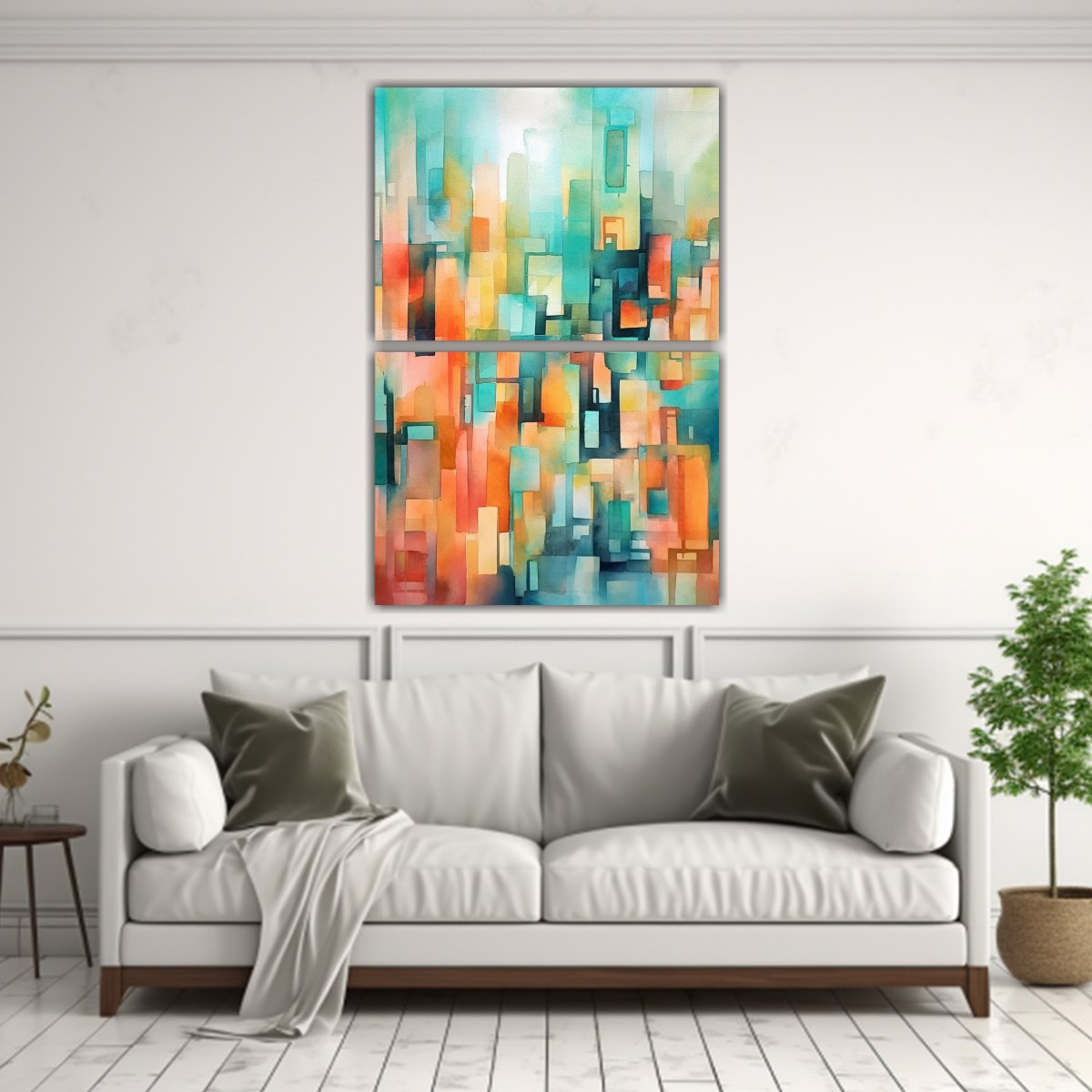 PINTURAS ABSTRACTAS CON ACUARELAS EN VARIOS 120X160 CM - 2
