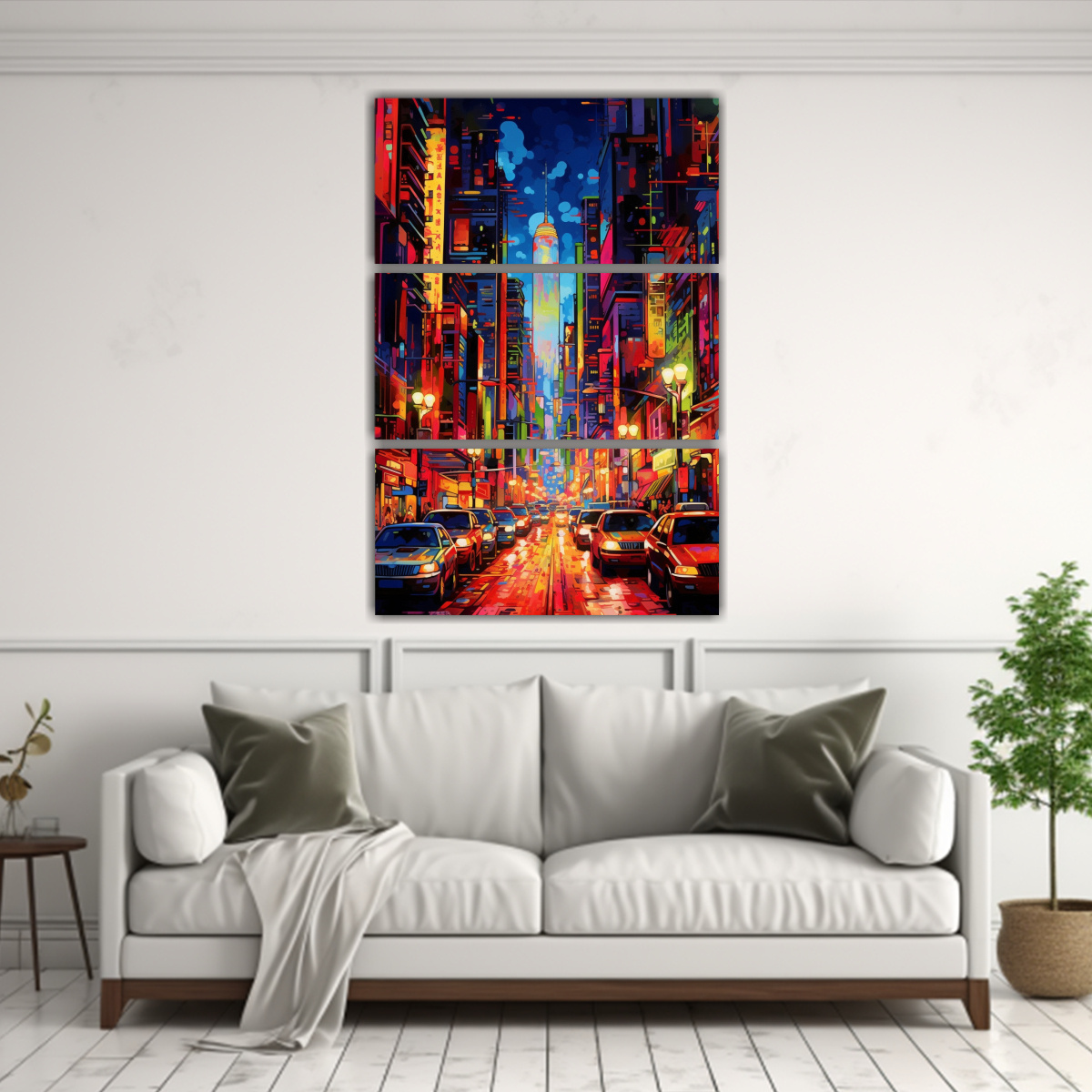 PINTURA LIENZO URBANO EXPRESIVO PARA DECORACIÓN 160X240 CM - 2