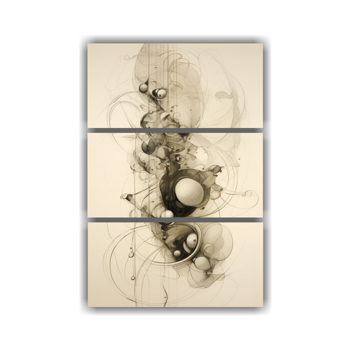 PINTURAS DECORATIVAS DE TEMA LUMINOSA EN LIENZO 70X105 CM - 1