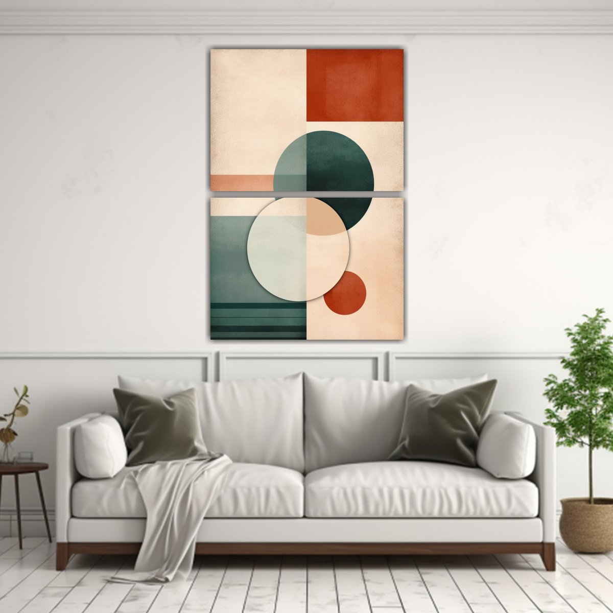 CONJUNTO 2 LIENZOS ARMONÍA COLORES ESTILO 40X60 CM - 2