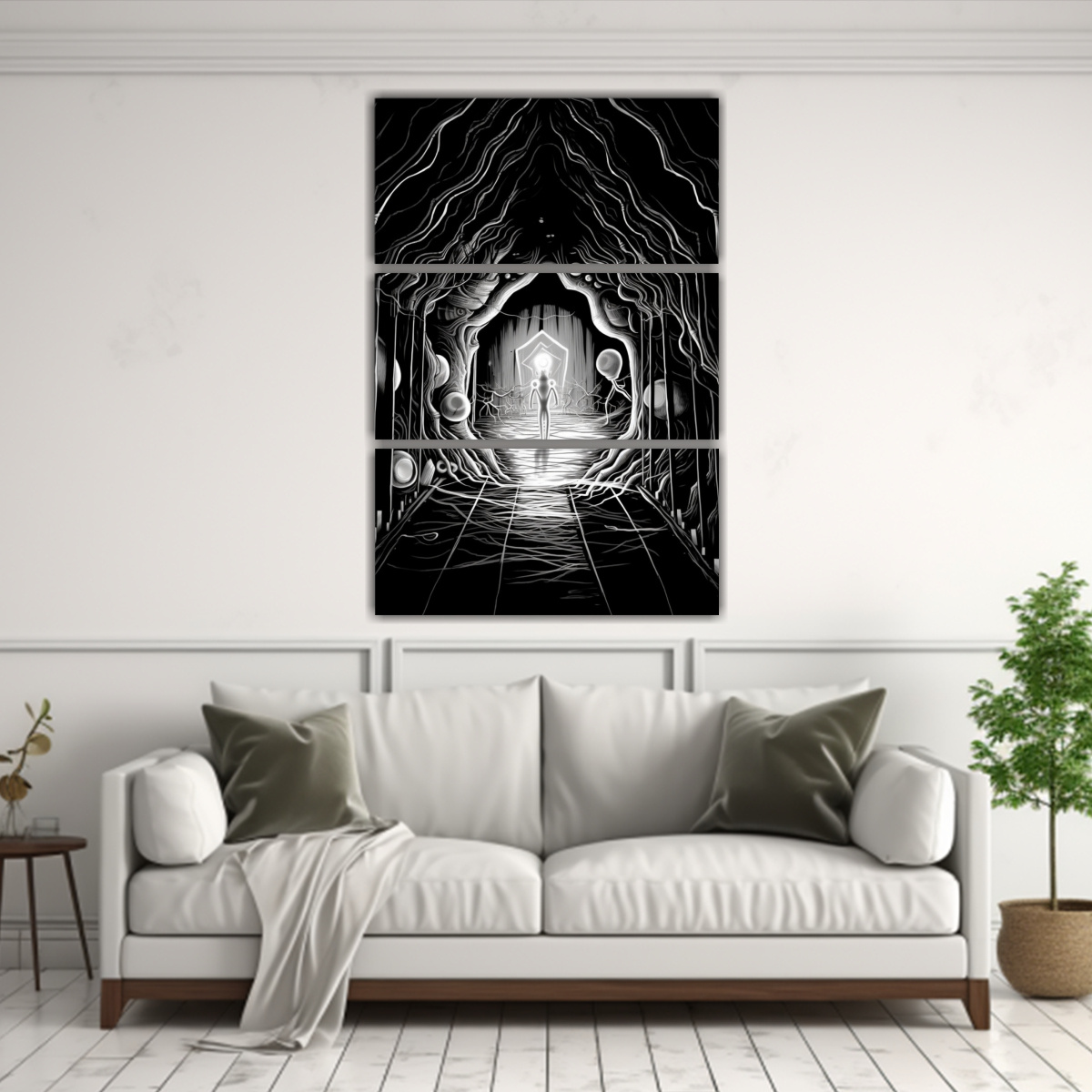 CUADRO DE ARTE EN LIENZO PARA COLOREAR CON 70X105 CM - 2