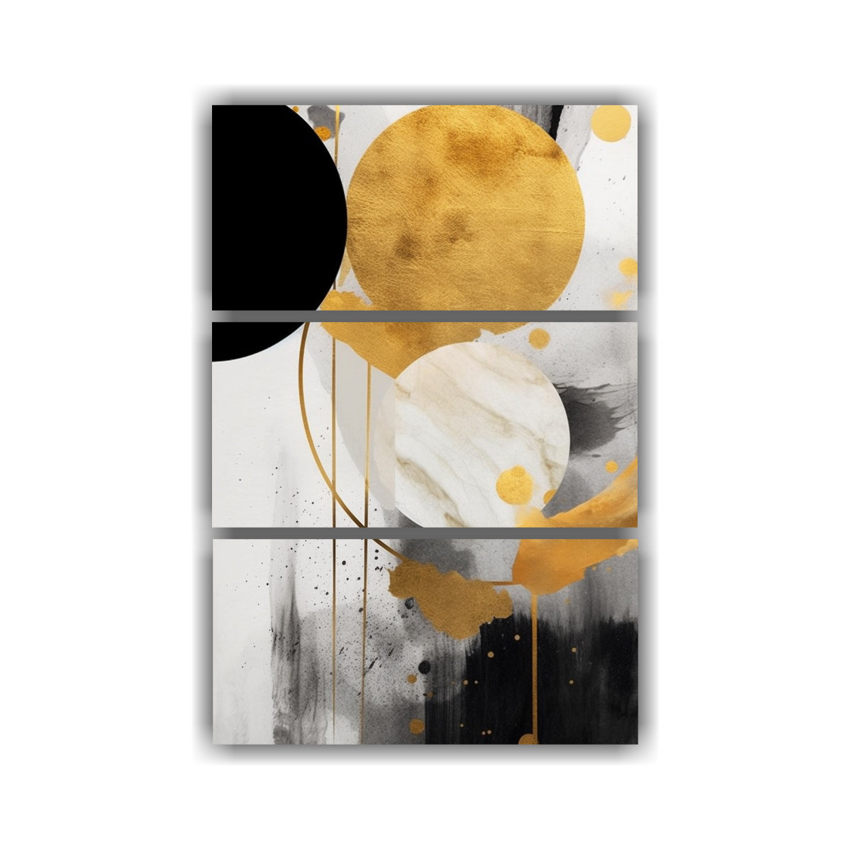 PINTURAS DECORATIVAS ABSTRACTAS MINIMALISTAS EN 120X180 CM - 1