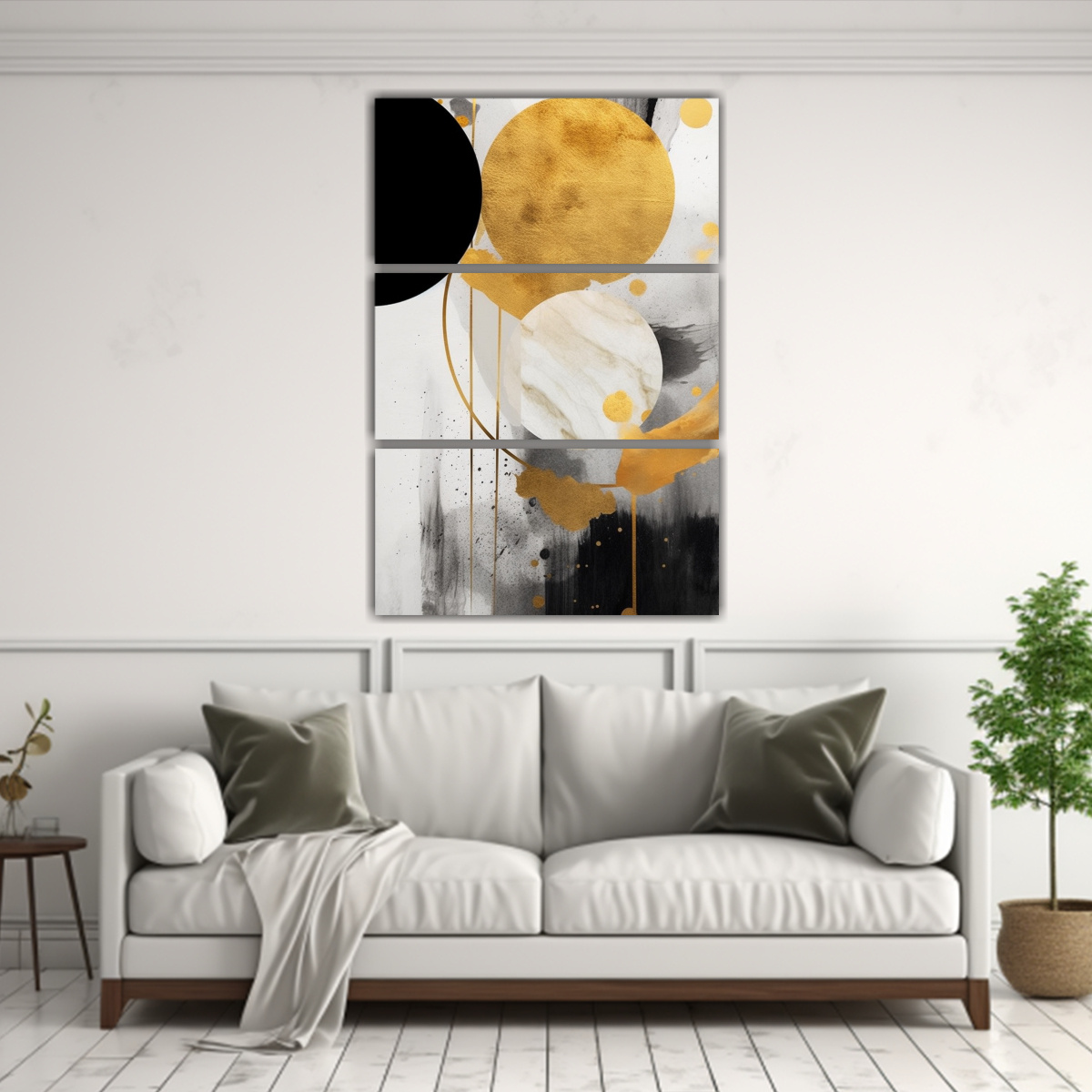 PINTURAS DECORATIVAS ABSTRACTAS MINIMALISTAS EN 120X180 CM - 2