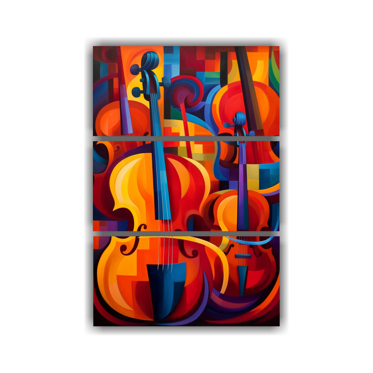 TRÍPTICO INSPIRADOR ESTILO LIBRE PARA PINTURAS 40X60 CM - 1