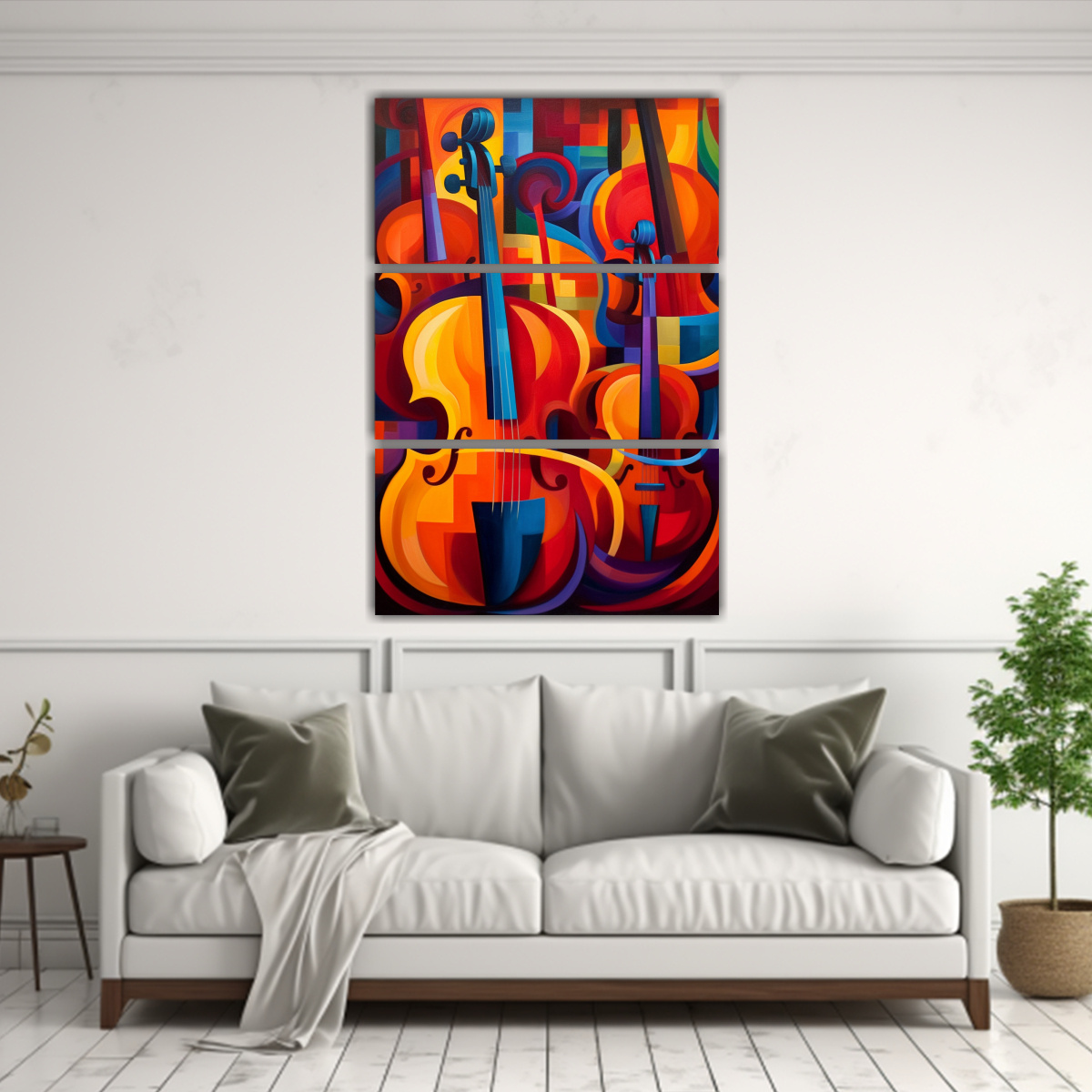 TRÍPTICO INSPIRADOR ESTILO LIBRE PARA PINTURAS 40X60 CM - 2