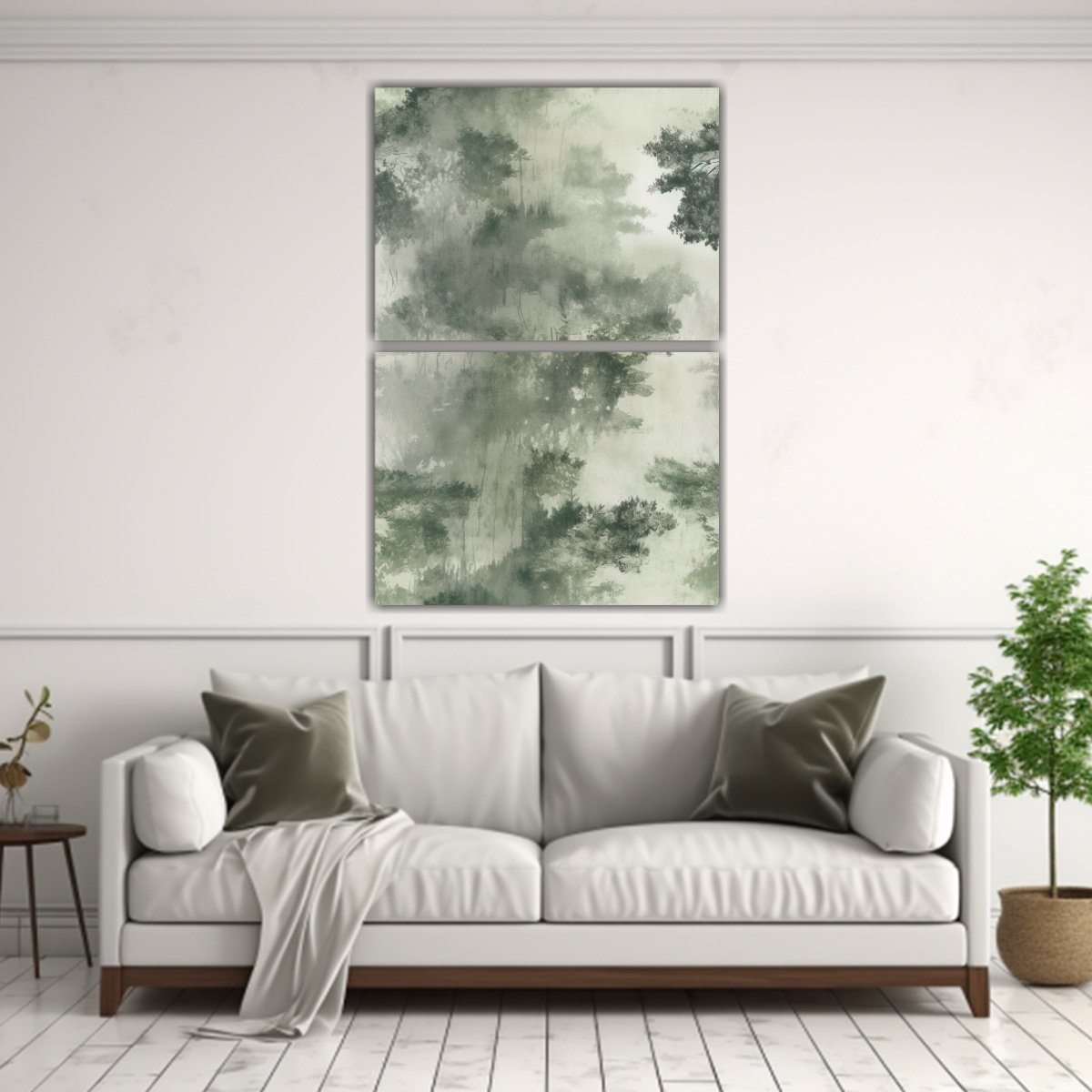 ARTES DE PARED EXQUISITAS DE ÁRBOLES EN NIEBLA 40X60 CM - 2