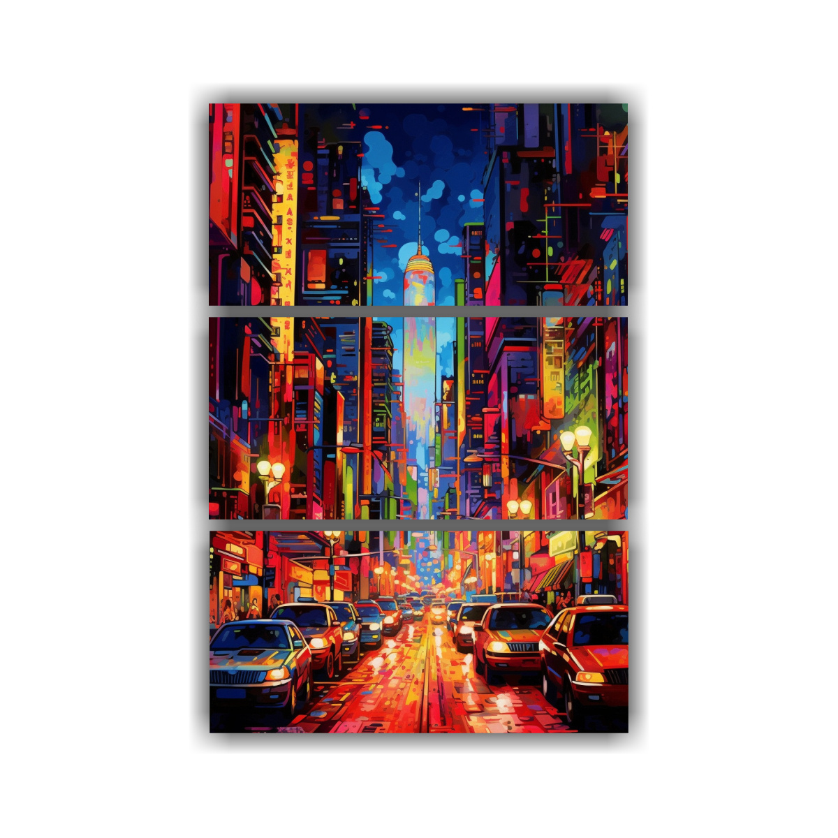 PINTURA LIENZO URBANO EXPRESIVO PARA DECORACIÓN 60X90 CM - 1