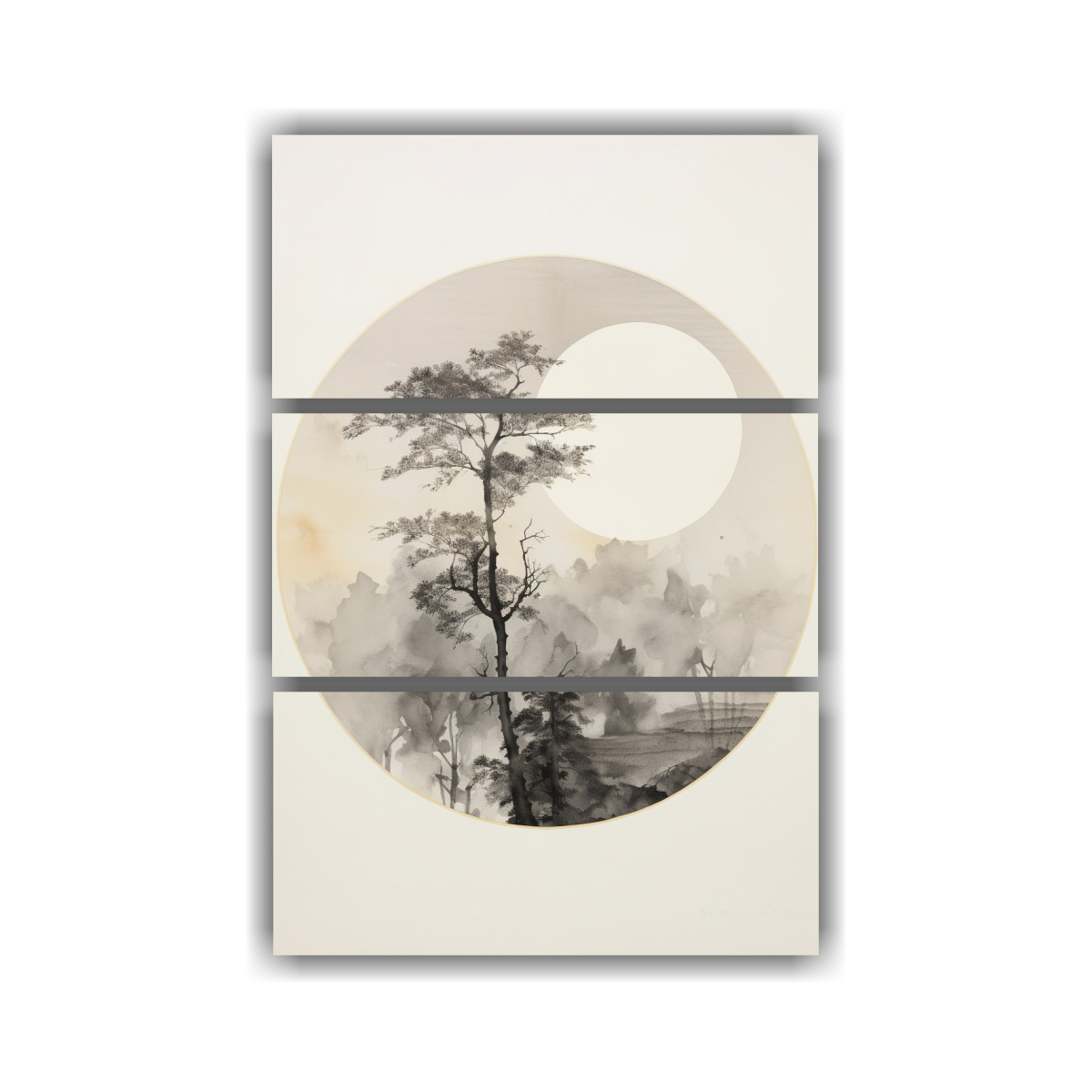 CUADRO DE HOJA ESTILO MINIMALISTA PARA 80X120 CM - 1