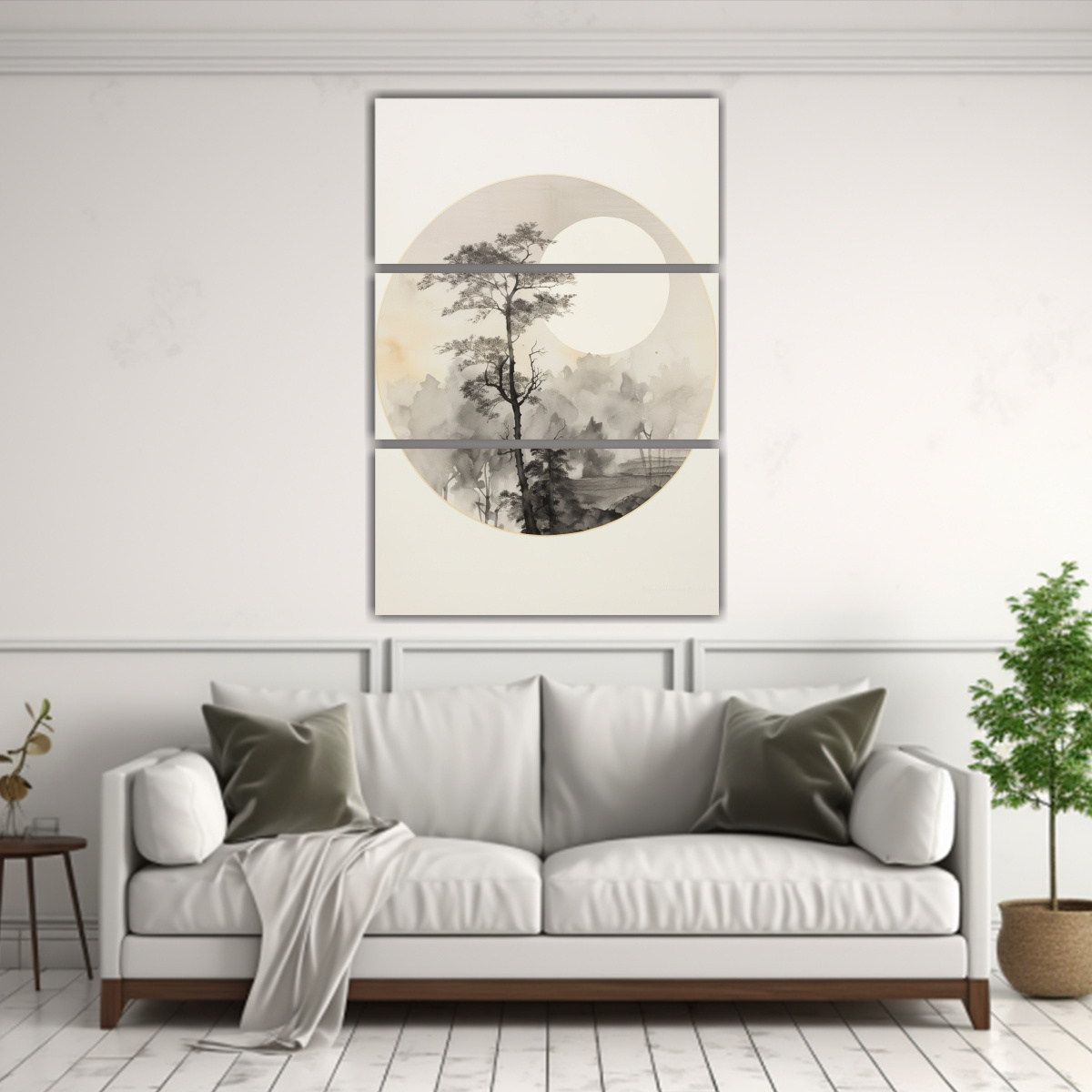 CUADRO DE HOJA ESTILO MINIMALISTA PARA 80X120 CM - 2