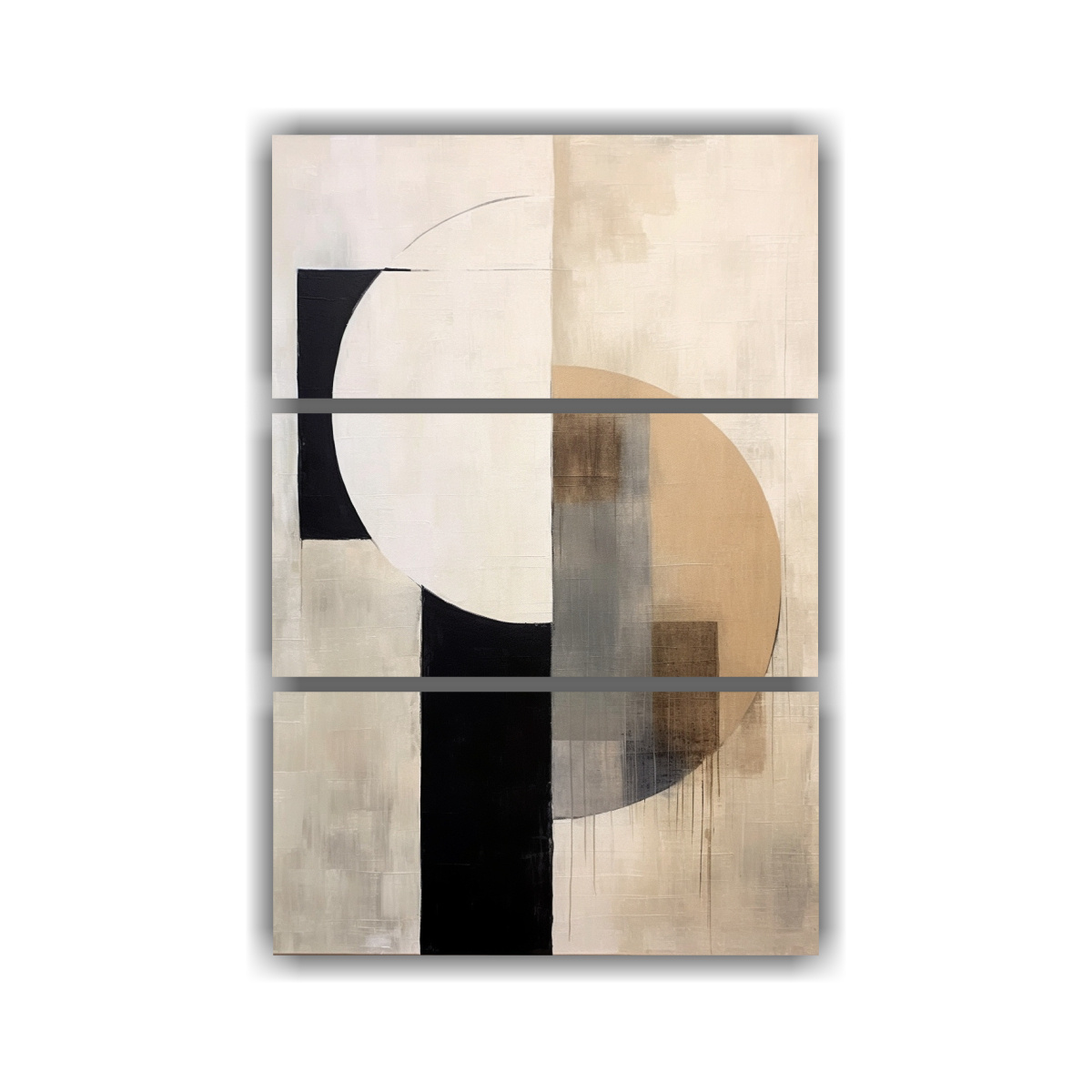CONJUNTO DE 3 COMPOSICIONES CÁLIDAS 40X60 CM - 1
