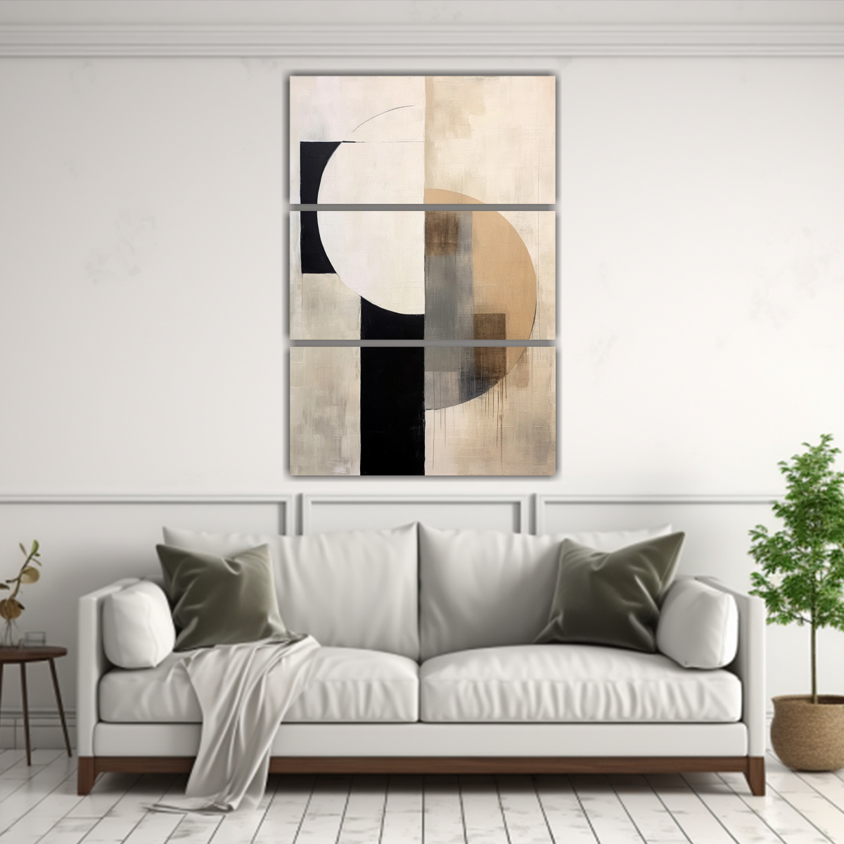 CONJUNTO DE 3 COMPOSICIONES CÁLIDAS 40X60 CM - 2