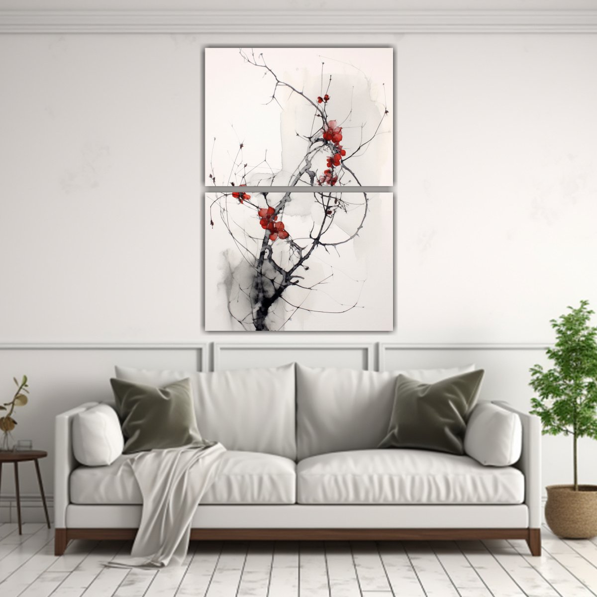 CUADRO DE BASTIDOR VINTAGE CON DIBUJO ANATÓMICO 45X60 CM - 2