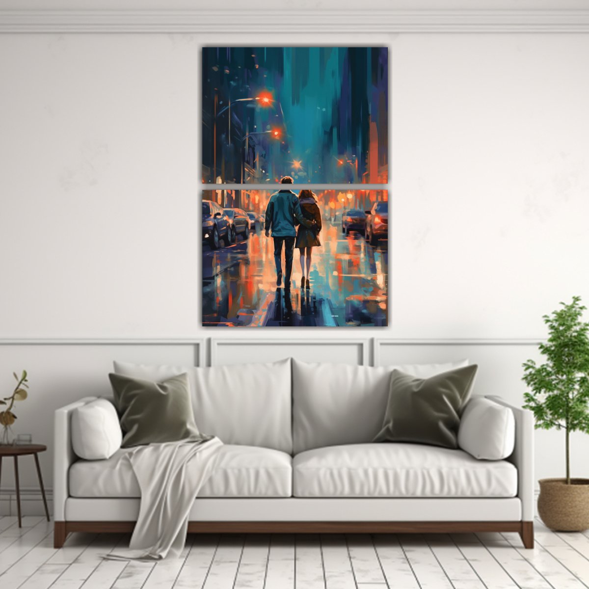 CUADRO MOVIMIENTO MOTIVO PAREJA CAMINANDO 80X120 CM - 2