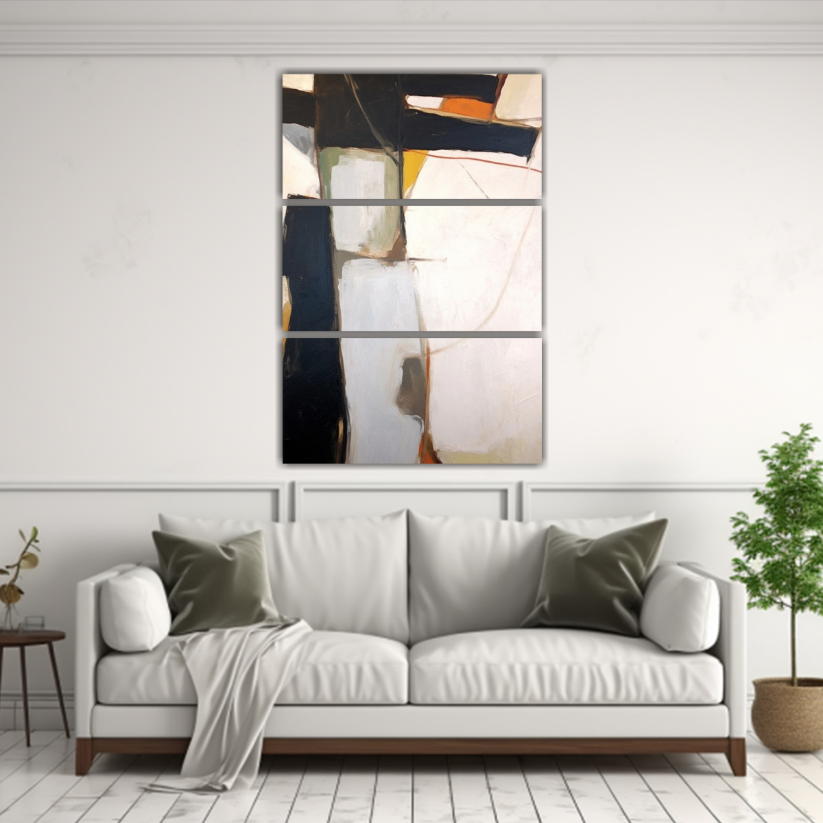 PINTURA LIENZO ESTILO KLINE Y RICHARD TRES 100X150 CM - 2