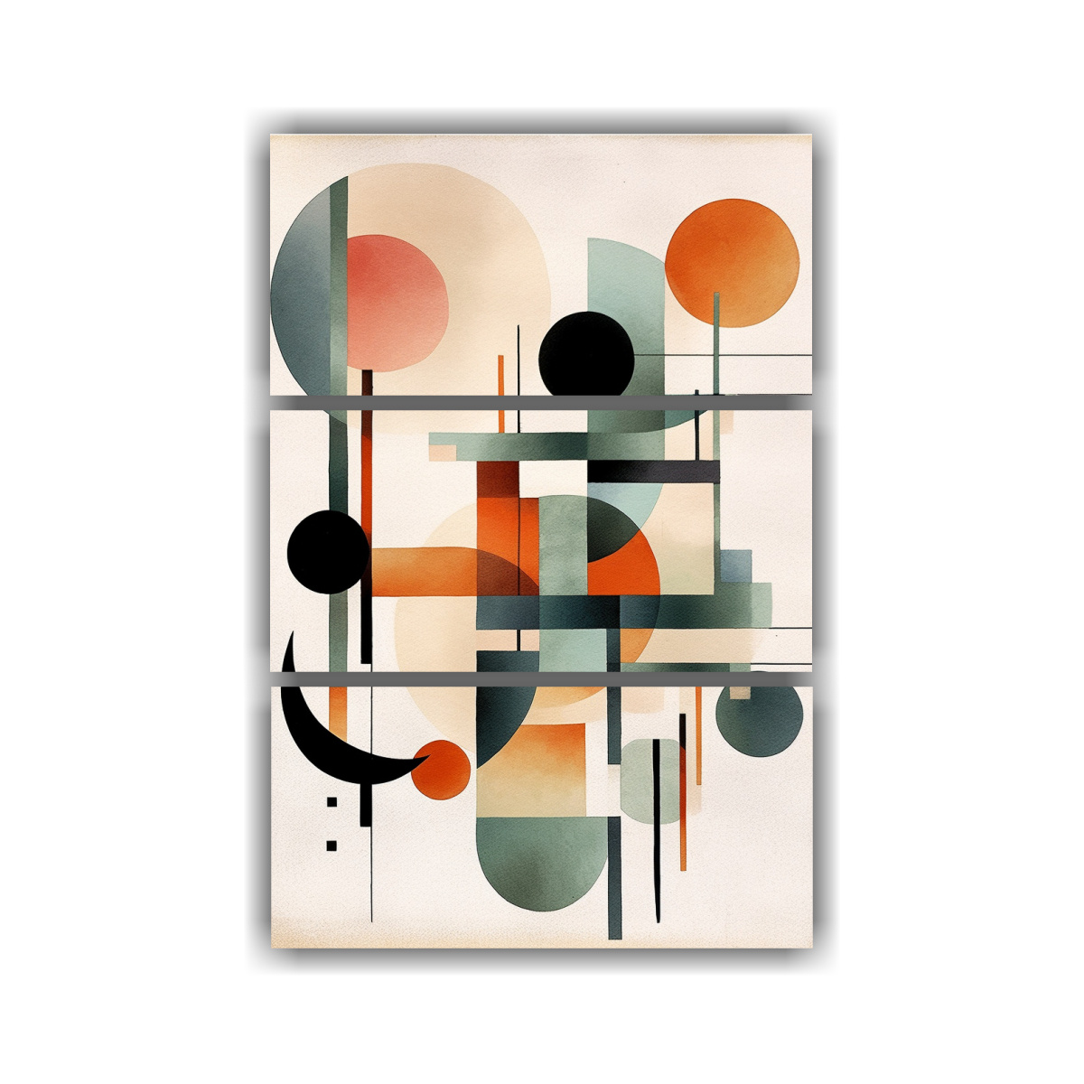 PINTURA MURAL REPRESENTACIÓN ABSTRACTA ACUARELA 160X240 CM - 1