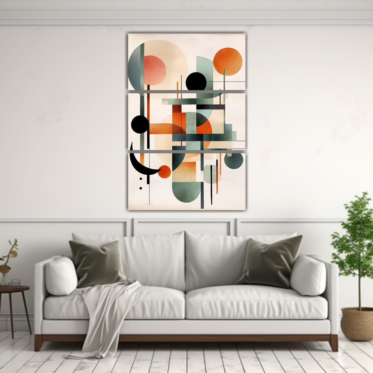 PINTURA MURAL REPRESENTACIÓN ABSTRACTA ACUARELA 160X240 CM - 2