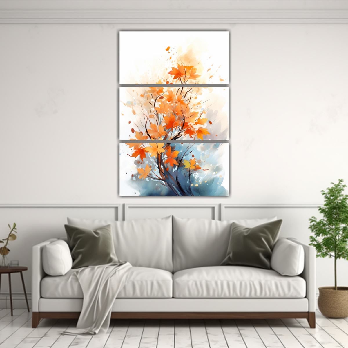 SET DE 3 LIENZOS DE TELA CON FORMA DE AMBIENTE 50X75 CM - 2