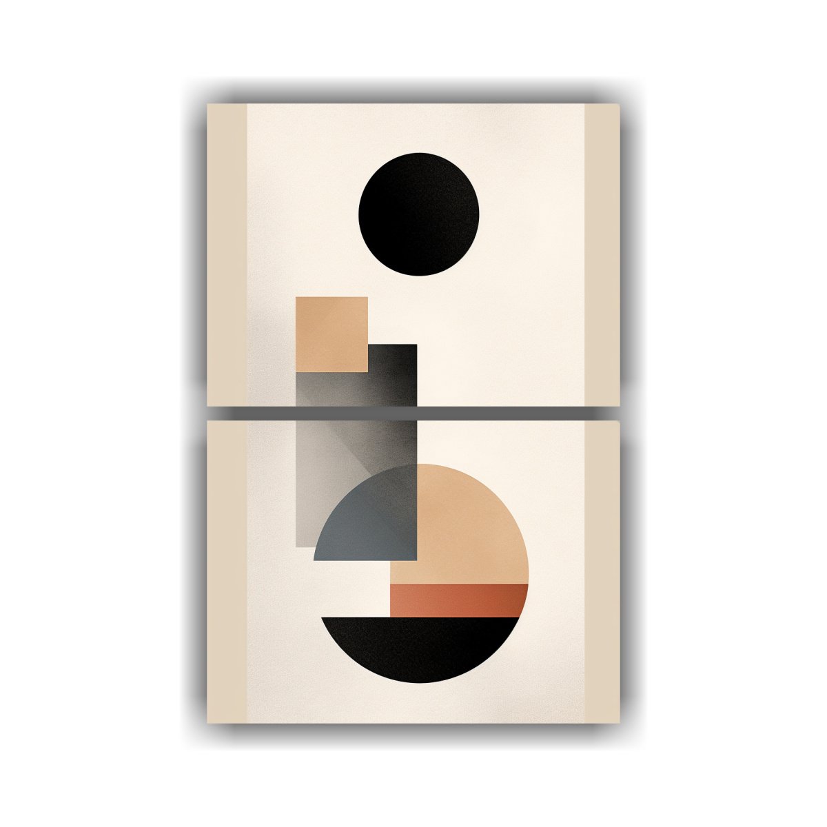 ARTE DE PARED DIBUJO MINIMALISTA ABSTRACTO 60X80 CM - 1