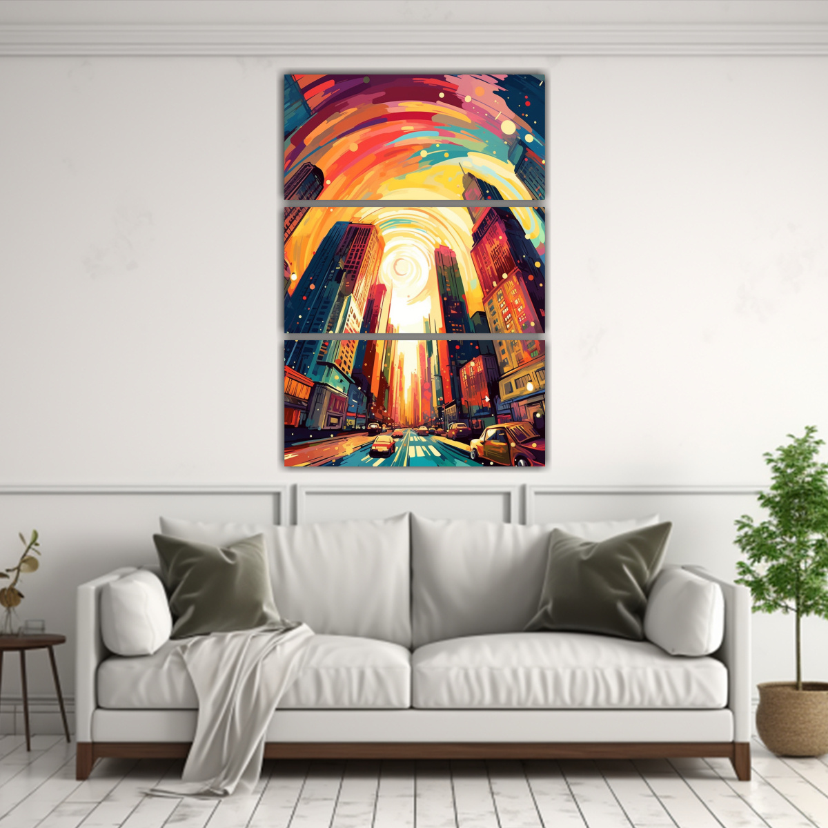 CUADROS PATRON INTENSO PARA DESCARGAR ARTE DE 120X180 CM - 2