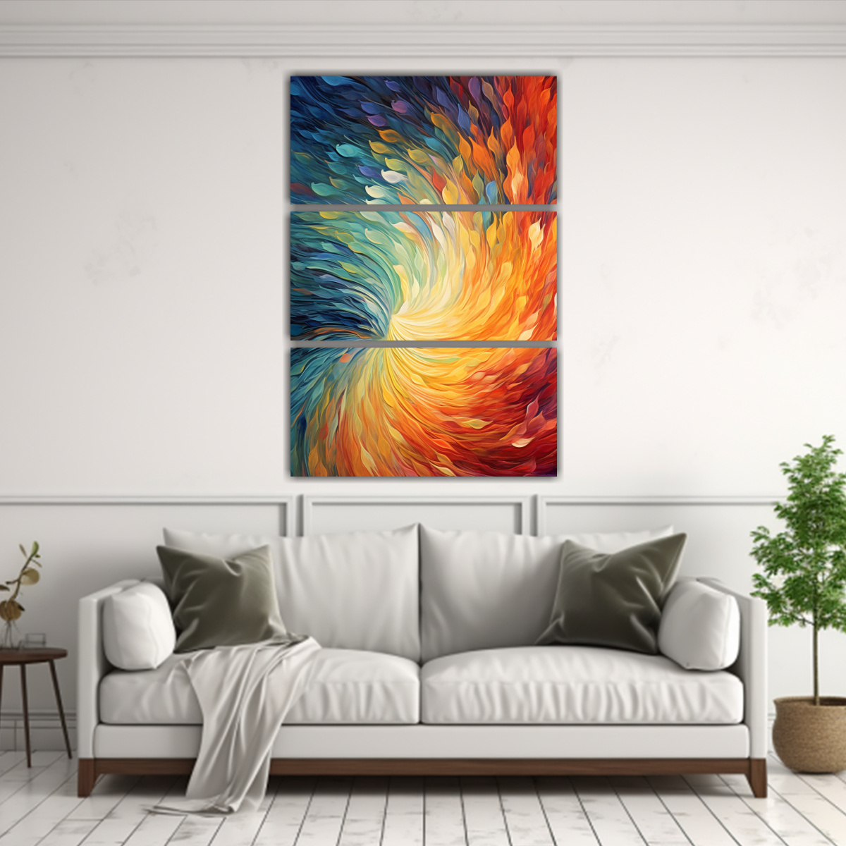 CUADROS ABSTRACTOS MODERNOS PARA LA SALA 100X150 CM - 2