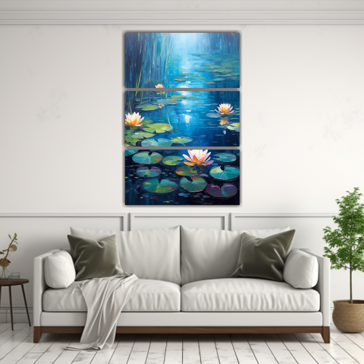 SET 3 CUADROS PARED COLORES EXCLUSIVO PINTURA 40X60 CM - 2
