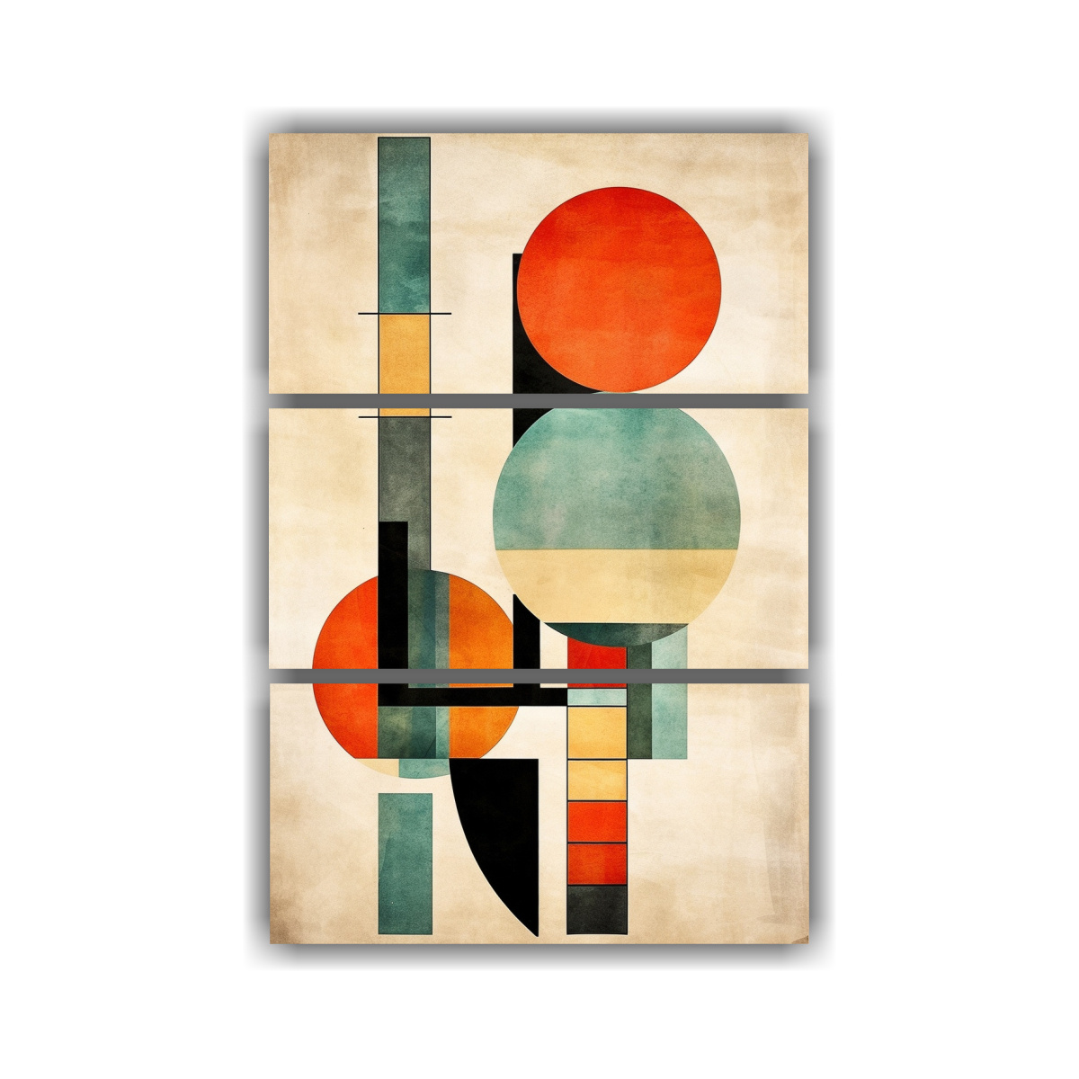 TRES TELAS EN BASTIDOR CALIDOS OBRA MAESTRA 140X210 CM - 1