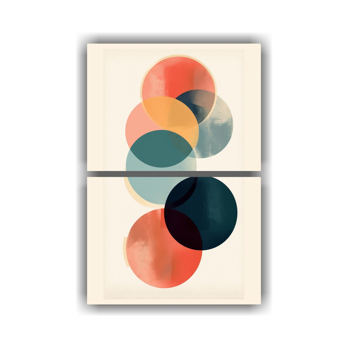 ARTES DE PARED CON TRÍO DE CÍRCULOS EN VARIOS 50X80 CM - 1
