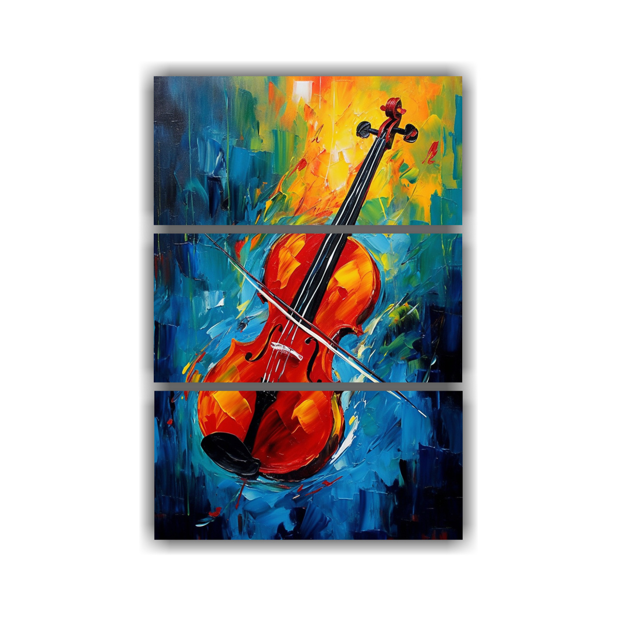 TRÍPTICO DE COLORES VIBRANTES: LA SINFONÍA DEL 120X180 CM - 1