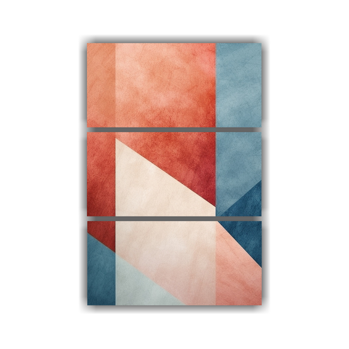 SET 3 ARTES IMPRESO ABSTRACTO MINIMALISTA 80X120 CM - 1